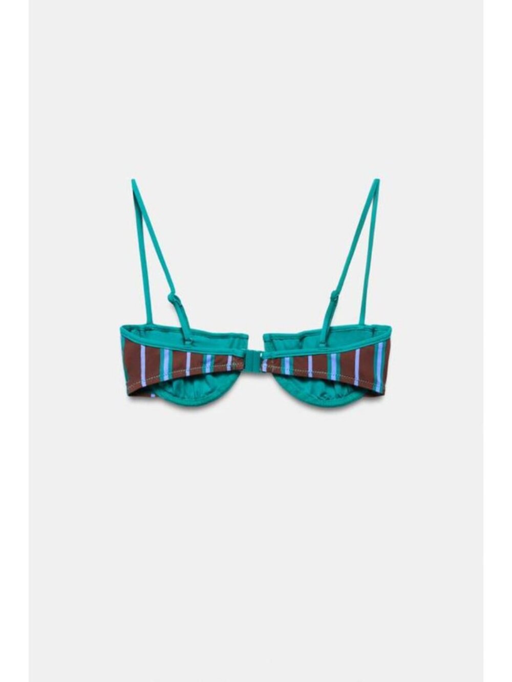 ZARA STRIPED UNDERWIRE BIKINI TOP - Picture 8 of 8